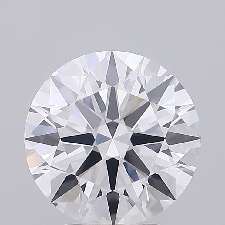4.0 Carat Round Lab Diamond with  Cut Diamond in 14KT  view 1
