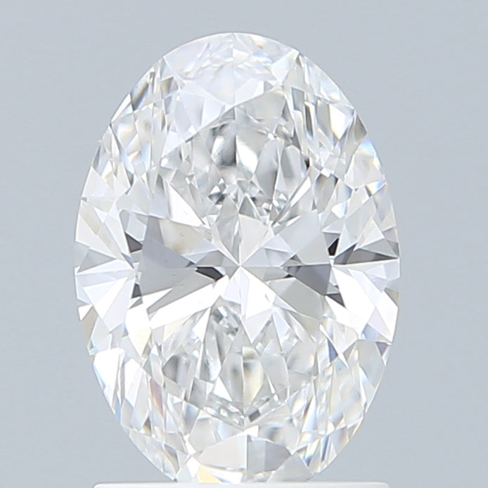 1.52 Carat Oval Lab Diamond with  Cut Diamond in 14KT  view 1
