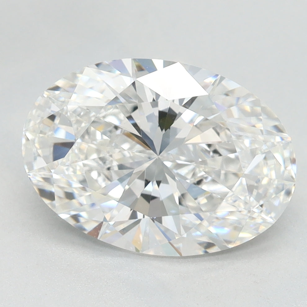2.33 Carat Oval Lab Diamond with  Cut Diamond in 14KT  view 1
