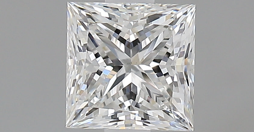 1.0 Carat Princess Natural Diamond with  Cut Diamond in 14KT  view 1
