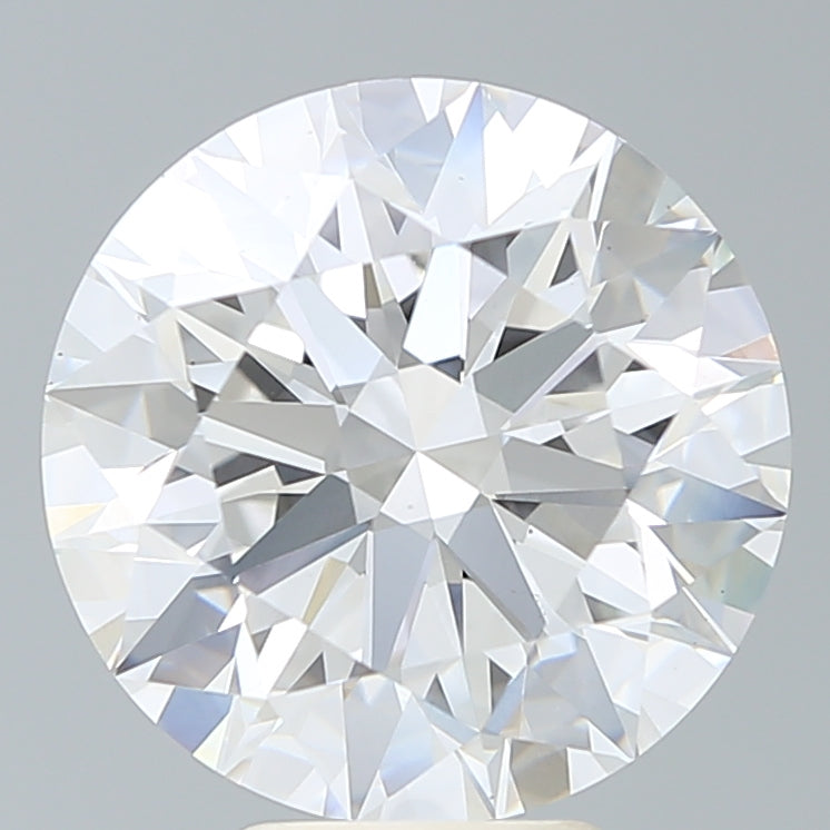 6.58 Carat Round Lab Diamond with  Cut Diamond in 14KT  view 1

