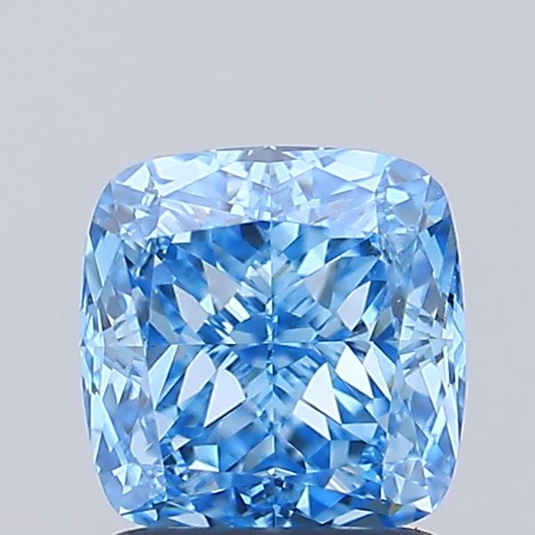 1.51 Carat Cushion Lab Diamond with  Cut Diamond in 14KT  view 1
