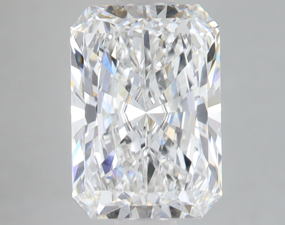 3.07 Carat Radiant Lab Diamond with  Cut Diamond in 14KT  view 1
