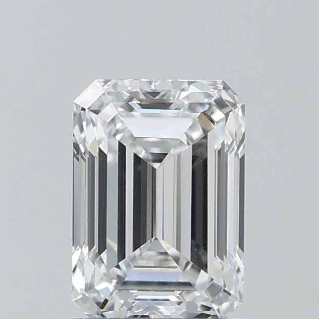 1.51 Carat Emerald Lab Diamond with  Cut Diamond in 14KT  view 1
