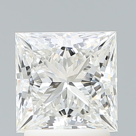 2.1 Carat Princess Lab Diamond with  Cut Diamond in 14KT  view 1

