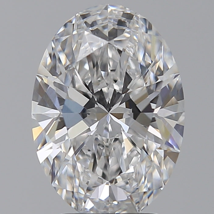 3.28 Carat Oval Lab Diamond with  Cut Diamond in 14KT  view 1
