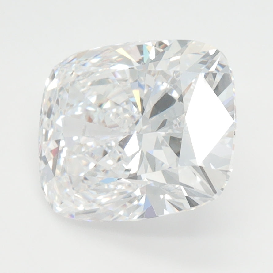 3.33 Carat Cushion Lab Diamond with  Cut Diamond in 14KT  view 1

