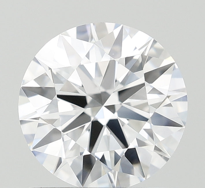 1.04 Carat Round Lab Diamond & 1.05 Carat Round Lab Diamond with  Cut Diamond in 14KT  view 1
