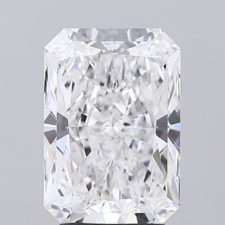 3.23 Carat Radiant Lab Diamond with  Cut Diamond in 14KT  view 1
