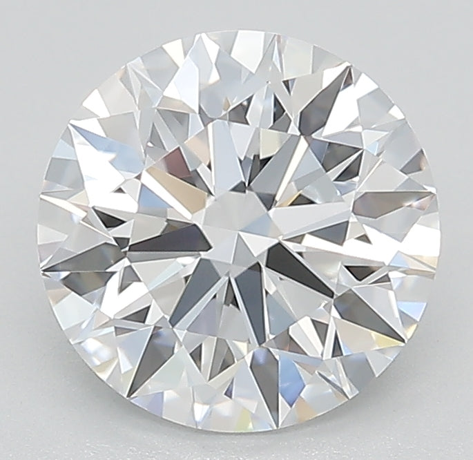 2.5 Carat Round Lab Diamond with  Cut Diamond in 14KT  view 1
