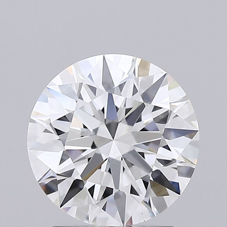 1.71 Carat Round Lab Diamond with  Cut Diamond in 14KT  view 1
