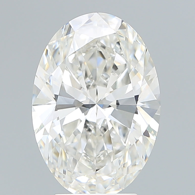 4.19 Carat Oval Lab Diamond with  Cut Diamond in 14KT  view 1
