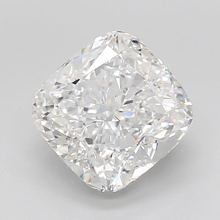 3.91 Carat Cushion Lab Diamond with  Cut Diamond in 14KT  view 1
