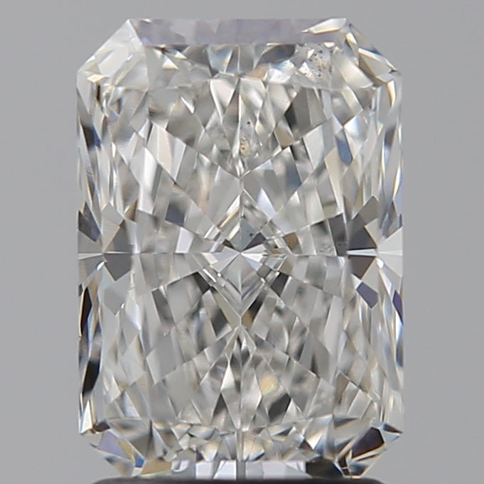 2.09 Carat Radiant Lab Diamond with  Cut Diamond in 14KT  view 1
