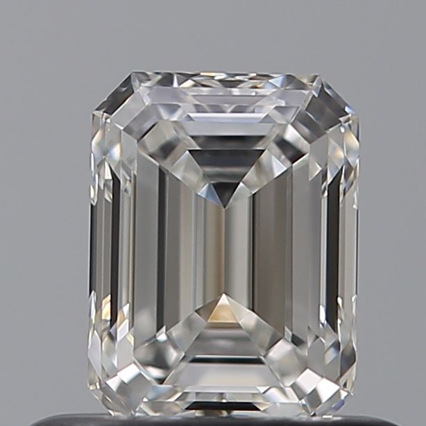 0.56 Carat Emerald Natural Diamond with  Cut Diamond in 14KT  view 1
