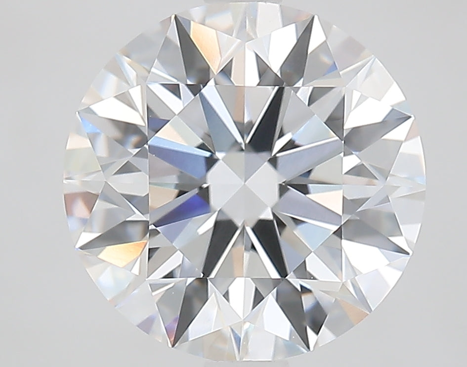 3.04 Carat Round Lab Diamond with  Cut Diamond in 14KT  view 1
