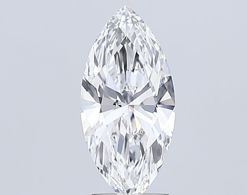 2.54 Carat Marquise Lab Diamond with  Cut Diamond in 14KT  view 1
