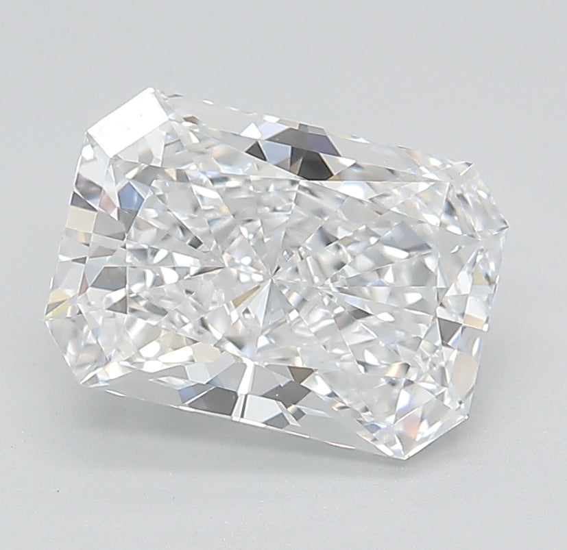 2.0 Carat Radiant Lab Diamond with  Cut Diamond in 14KT  view 1
