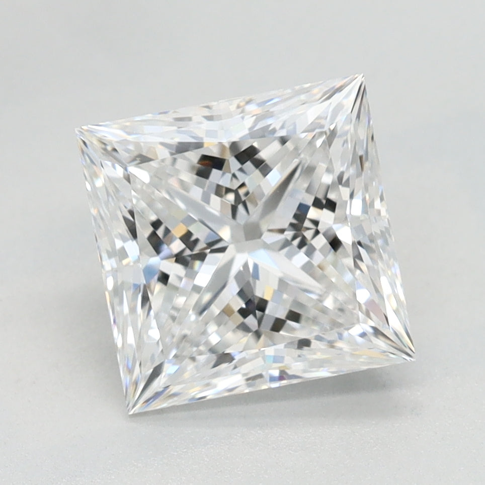 2.0 Carat Princess Lab Diamond with  Cut Diamond in 14KT  view 1
