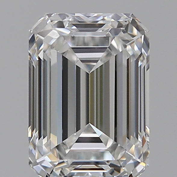 1.57 Carat Emerald Lab Diamond with  Cut Diamond in 14KT  view 1
