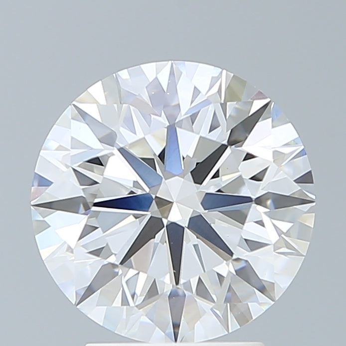 3.14 Carat Round Lab Diamond with  Cut Diamond in 14KT  view 1
