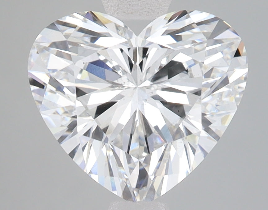 2.76 Carat Heart Lab Diamond with  Cut Diamond in 14KT  view 1
