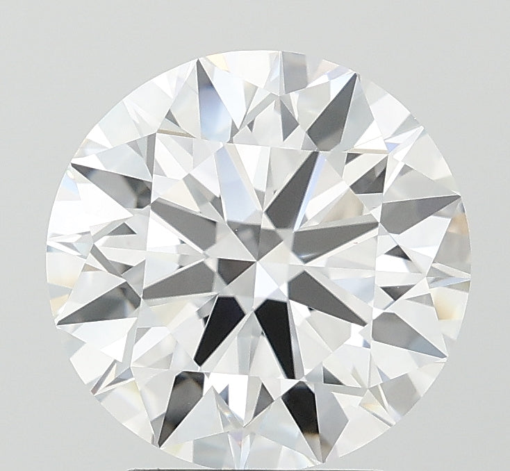3.5 Carat Round Lab Diamond with  Cut Diamond in 14KT  view 1
