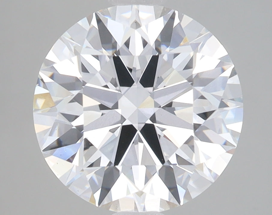 3.47 Carat Round Lab Diamond with  Cut Diamond in 14KT  view 1
