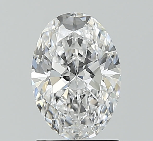 1.1 Carat Oval Lab Diamond with  Cut Diamond in 14KT  view 1
