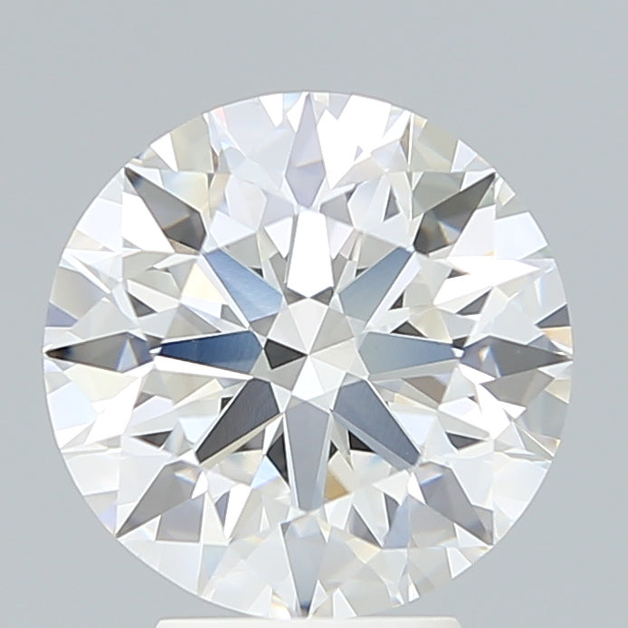 4.28 Carat Round Lab Diamond with  Cut Diamond in 14KT  view 1
