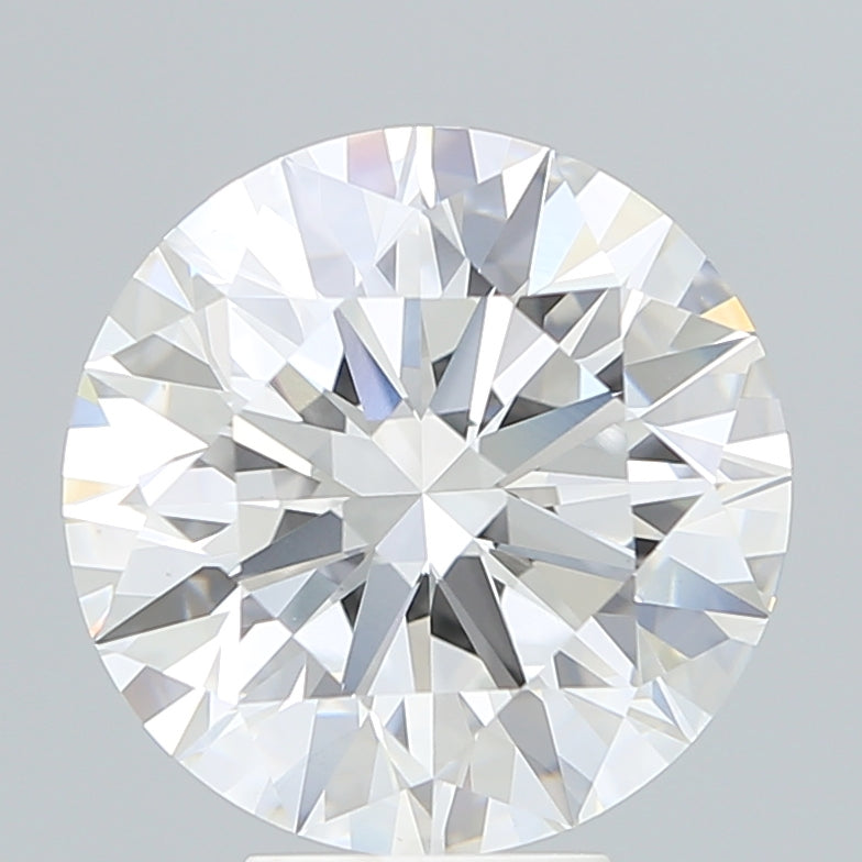 6.28 Carat Round Lab Diamond with  Cut Diamond in 14KT  view 1
