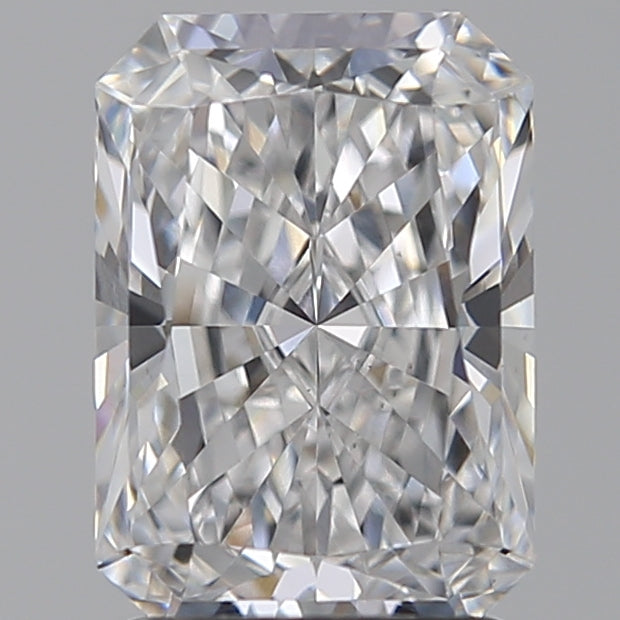 2.09 Carat Radiant Lab Diamond with  Cut Diamond in 14KT  view 1
