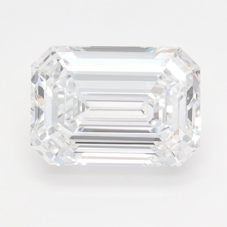1.74 Carat Emerald Lab Diamond with  Cut Diamond in 14KT  view 1
