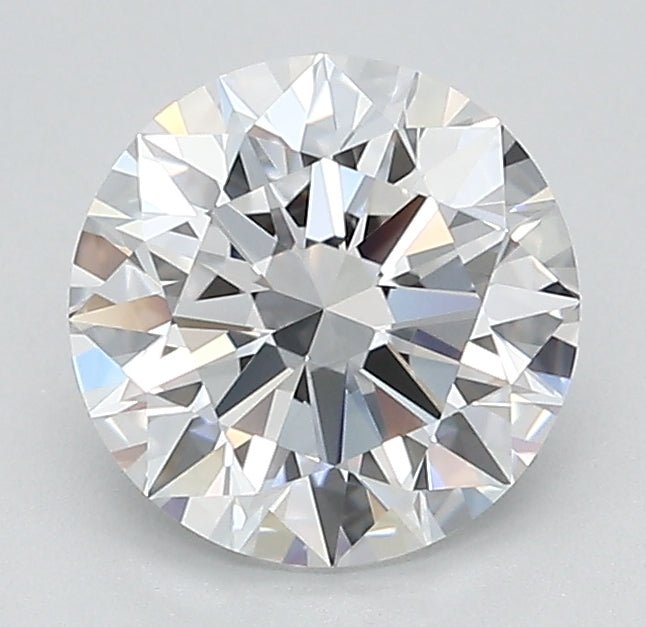 1.5 Carat Round Lab Diamond with  Cut Diamond in 14KT  view 1
