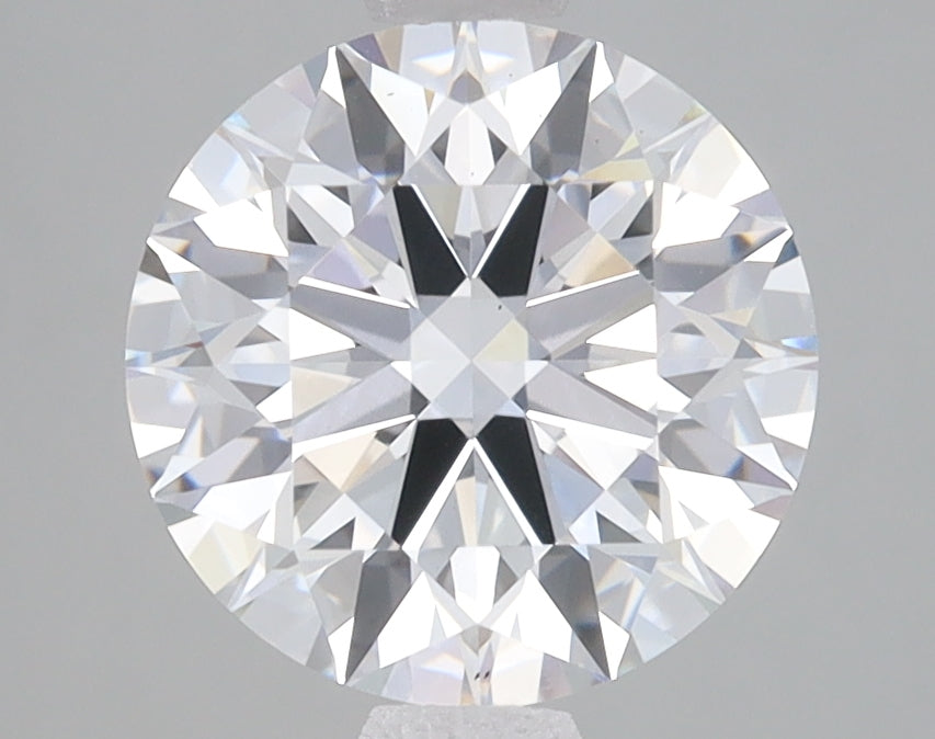 2.5 Carat Round Lab Diamond with  Cut Diamond in 14KT  view 1
