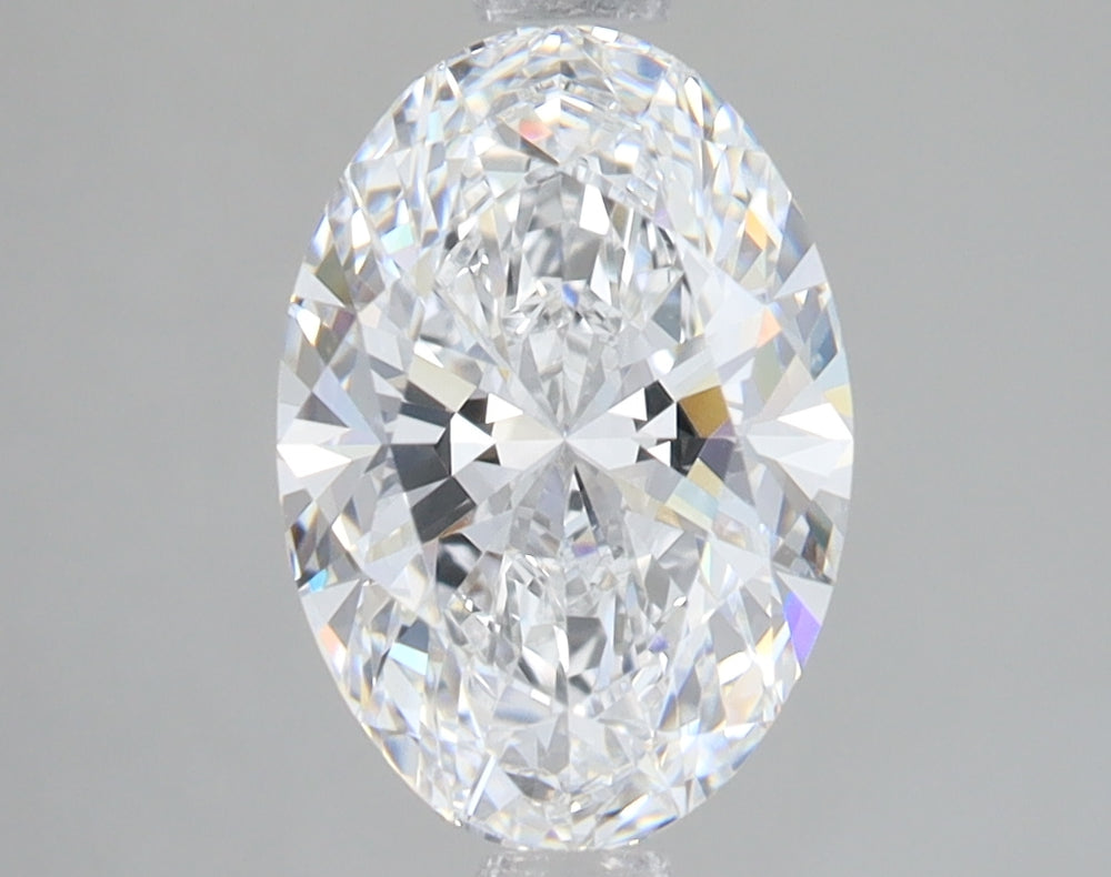 2.07 Carat Oval Lab Diamond with  Cut Diamond in 14KT  view 1
