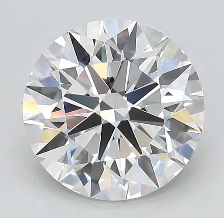 2.24 Carat Round Lab Diamond with  Cut Diamond in 14KT  view 1
