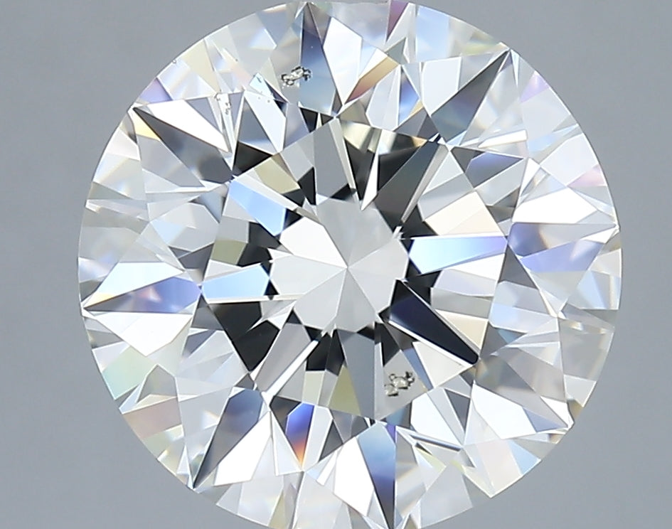 5.2 Carat Round Natural Diamond with  Cut Diamond in 14KT  view 1
