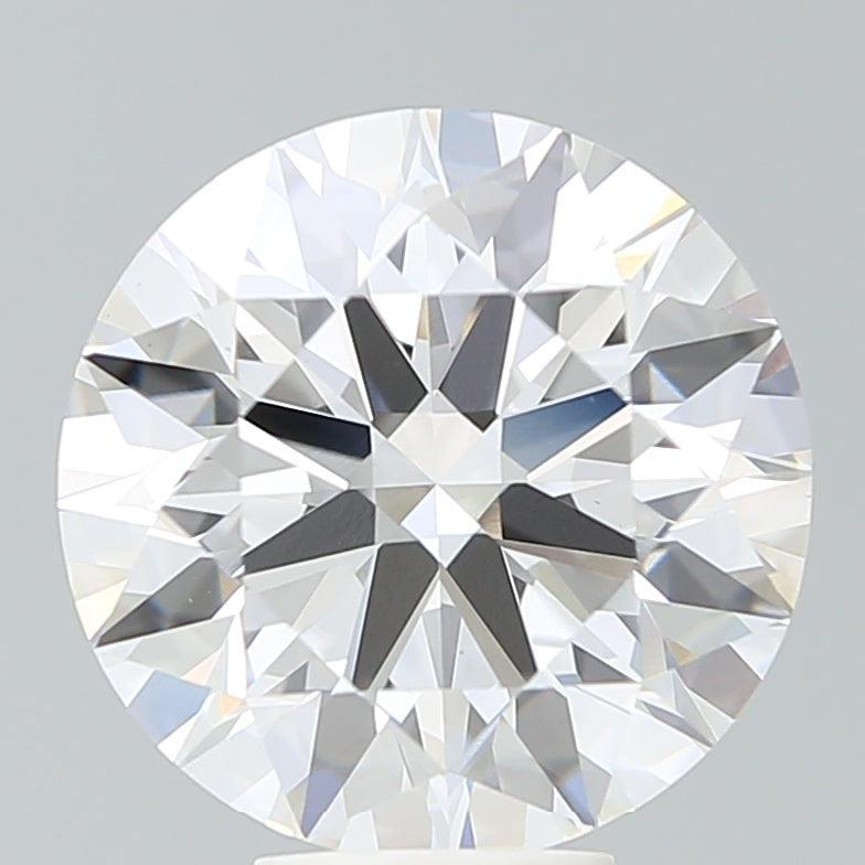 6.99 Carat Round Lab Diamond with  Cut Diamond in 14KT  view 1
