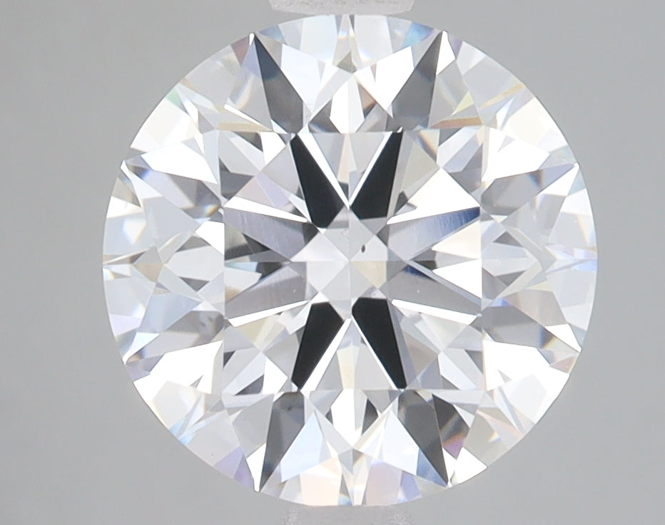 3.36 Carat Round Lab Diamond with  Cut Diamond in 14KT  view 1
