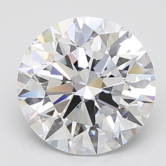 4.04 Carat Round Lab Diamond with  Cut Diamond in 14KT  view 1
