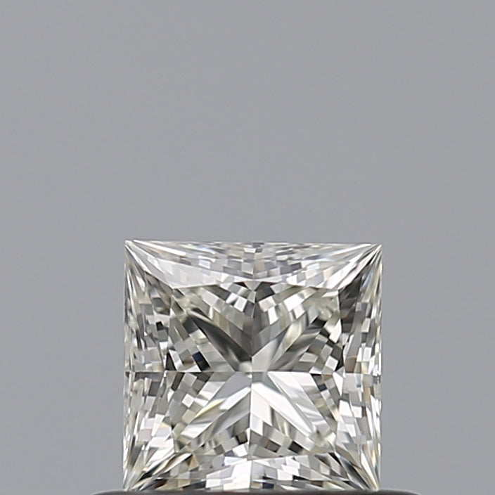 0.44 Carat Princess Natural Diamond with  Cut Diamond in 14KT  view 1
