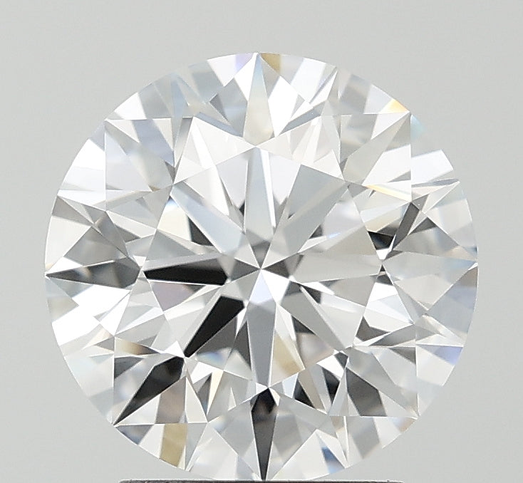 2.74 Carat Round Lab Diamond with  Cut Diamond in 14KT  view 1
