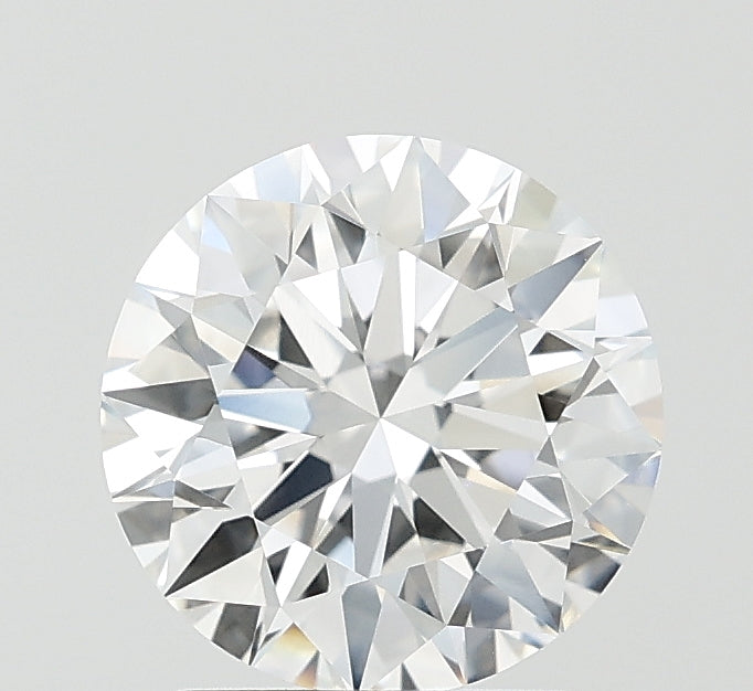 2.02 Carat Round Lab Diamond with  Cut Diamond in 14KT  view 1
