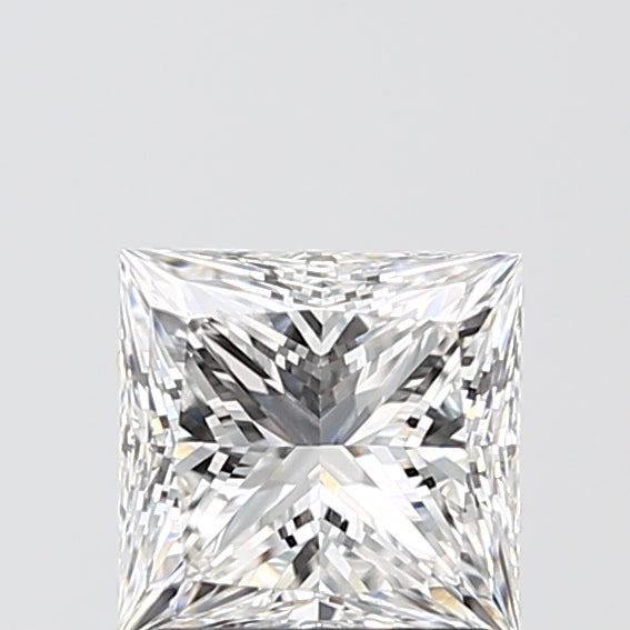 1.5 Carat Princess Lab Diamond with  Cut Diamond in 14KT  view 1
