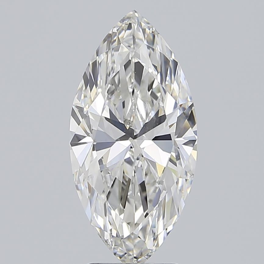 3.02 Carat Marquise Lab Diamond with  Cut Diamond in 14KT  view 1
