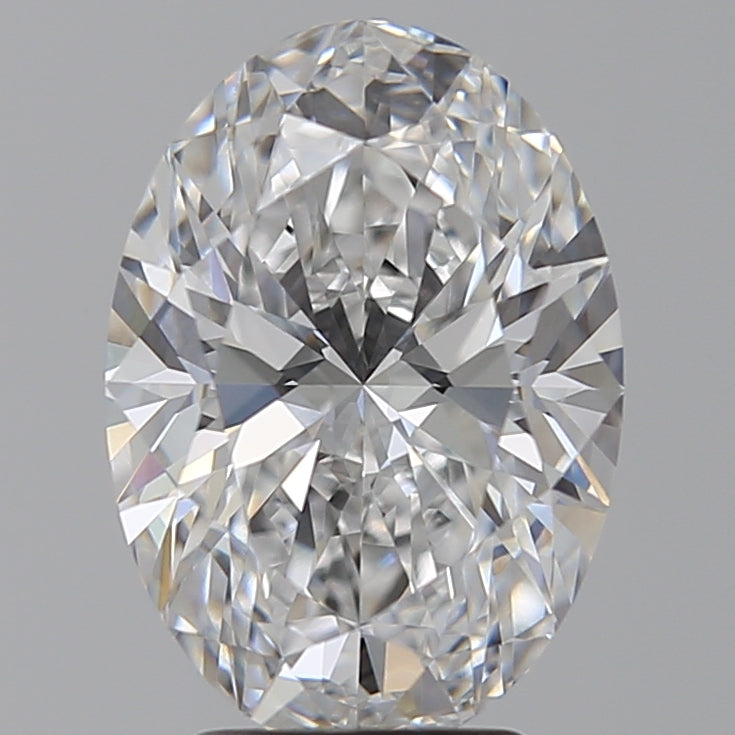 3.78 Carat Oval Lab Diamond with  Cut Diamond in 14KT  view 1
