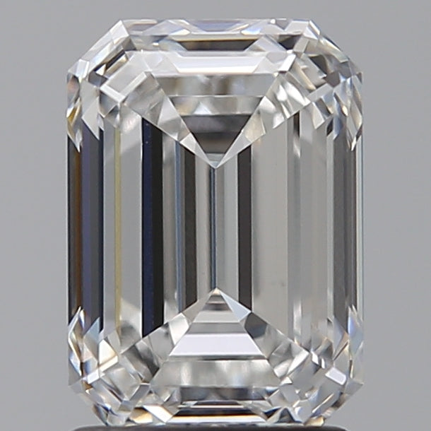 2.02 Carat Emerald Lab Diamond with  Cut Diamond in 14KT  view 1
