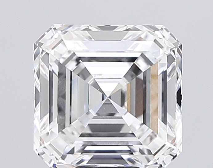 10.01 Carat Asscher Lab Diamond with  Cut Diamond in 14KT  view 1
