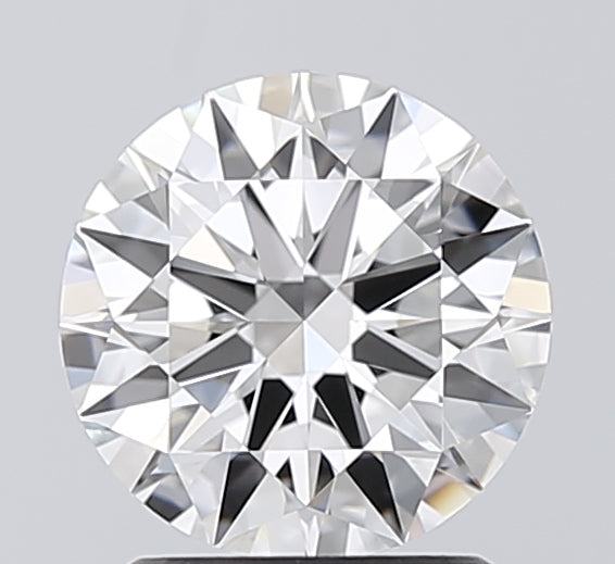 1.6 Carat Round Lab Diamond with  Cut Diamond in 14KT  view 1
